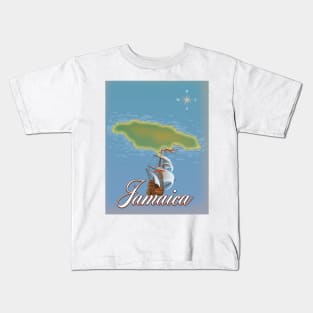 Jamaican nautical cartoon. Kids T-Shirt